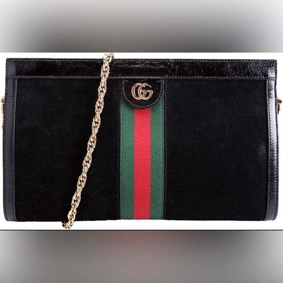Gucci Handbags - Gucci Black and Green Women's Bag